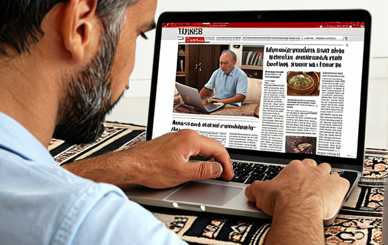 **
* **Focus:** A person meticulously examining the source of a news article on a laptop screen. Show details like checking the URL, the "About Us" section of the website, and researching the author. The overall feeling should be one of careful investigation and critical thinking. Maybe include subtle Turkish design elements in the background (like a rug or a tea set).
**